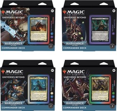 Magic the Gathering Universes Beyond: Warhammer 40,000 Display (Set of All 4 Regular Decks)